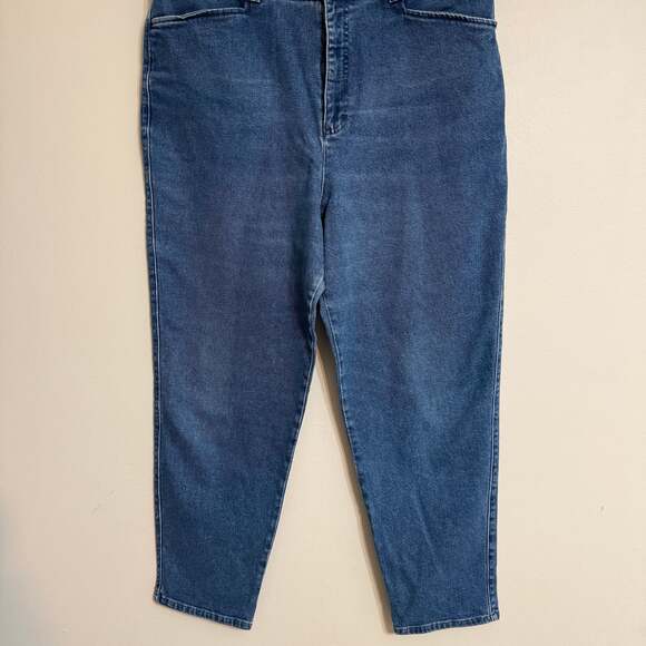Vintage LEE Split Hem Capri Jeans Dark Blue - Picture 1 of 6